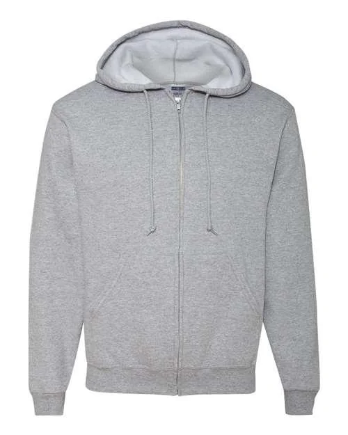 JERZEES NuBlend® Full-Zip Hooded Sweatshirt 993MR Hoodie with Emblem Brand Identity