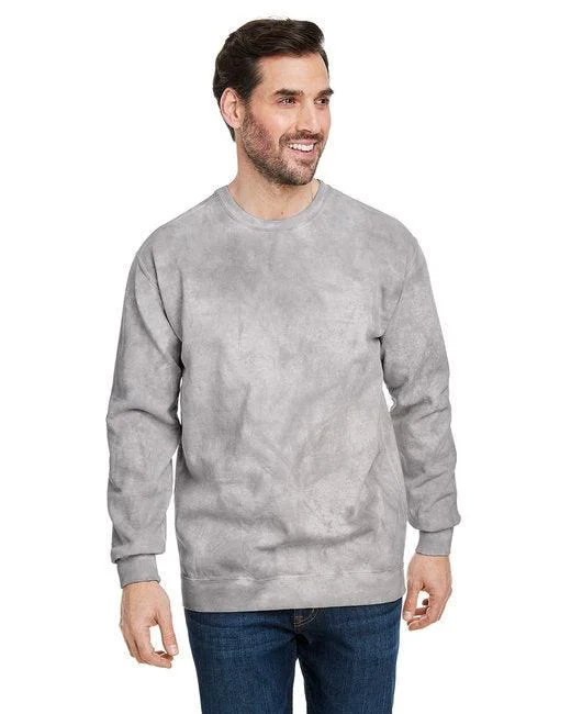 Comfort Colors Adult Color Blast Crewneck Sweatshirt 1545CC Hoodie with Side Slits Relaxed Casual