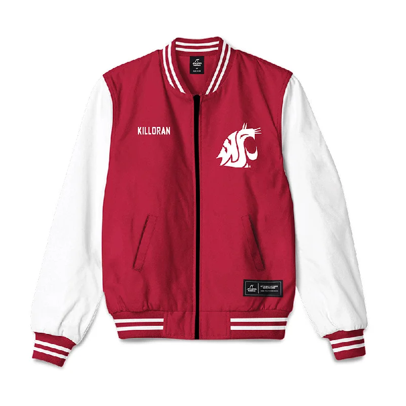 WSU - NCAA Women's Swimming & Diving : Lorelai Killoran - Bomber Jacket Fleece Jacket Down Jacket Feather Jacket
