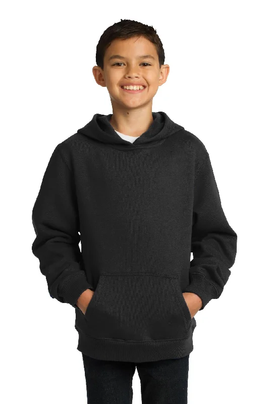 Sport-Tek Youth Pullover Hooded Sweatshirt. YST254 Hoodie with Strings Custom Fit Adjustable