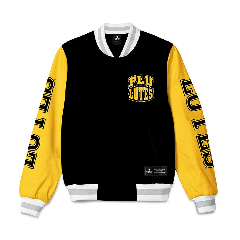 PLU - NCAA Women's Swimming & Diving : Anna Haneda - Bomber Jacket Tailored Jacket Straight Jacket A-Line Jacket
