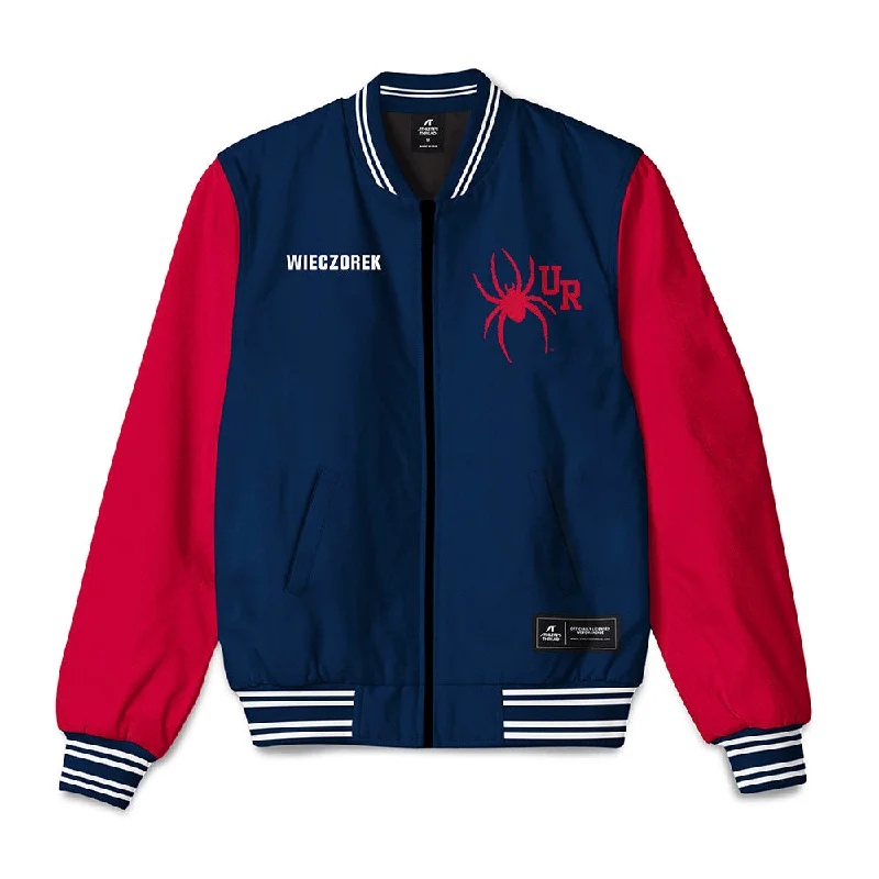 Richmond - NCAA Women's Swimming & Diving : Hannah Wieczorek - Bomber Jacket Welt Pockets Slit Pockets Flap Pockets