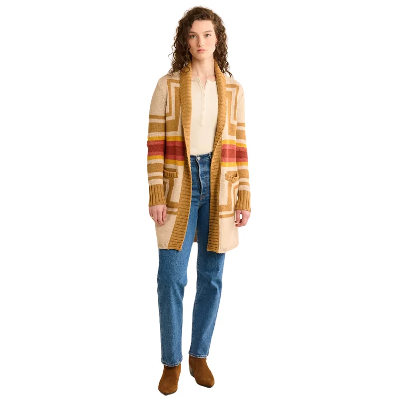 Pendleton Women's Harding Open Front Cardigan Transparent Opaque Sheer