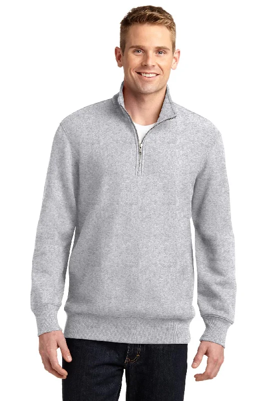Sport-Tek Super Heavyweight 1/4-Zip Pullover Sweatshirt. ST283 Hoodie with Thumb Holes Functional Cozy