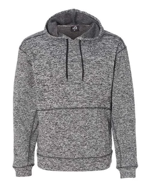 J. America Cosmic Fleece Hooded Sweatshirt 8613 Hoodie with Button Placket Classic Preppy
