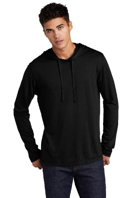 Sport-Tek  PosiCharge  Tri-Blend Wicking Long Sleeve Hoodie ST406 Hoodie with Frayed Bohemian Relaxed