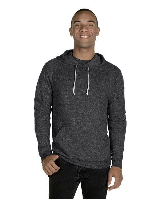 Jerzees Adult Snow Heather Raglan Hooded Sweatshirt 90MR Hoodie with Contrast Stitching Detailed Premium