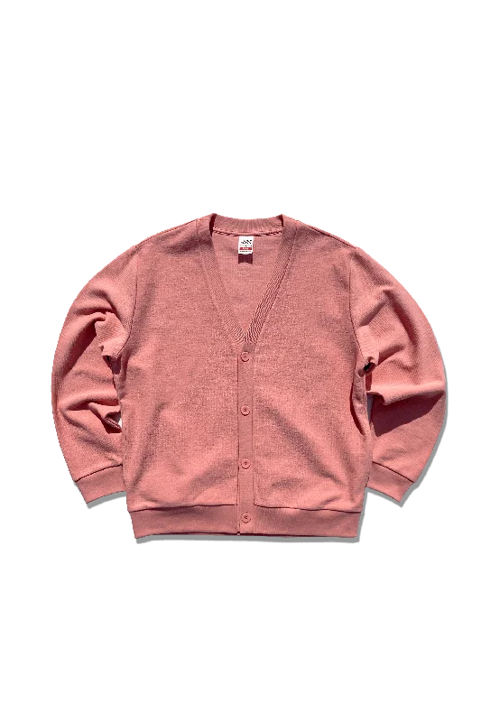 Exclusive Freshman Corduroy Cardigan - Ballet Pink Welt Pockets Slit Pockets Flap Pockets