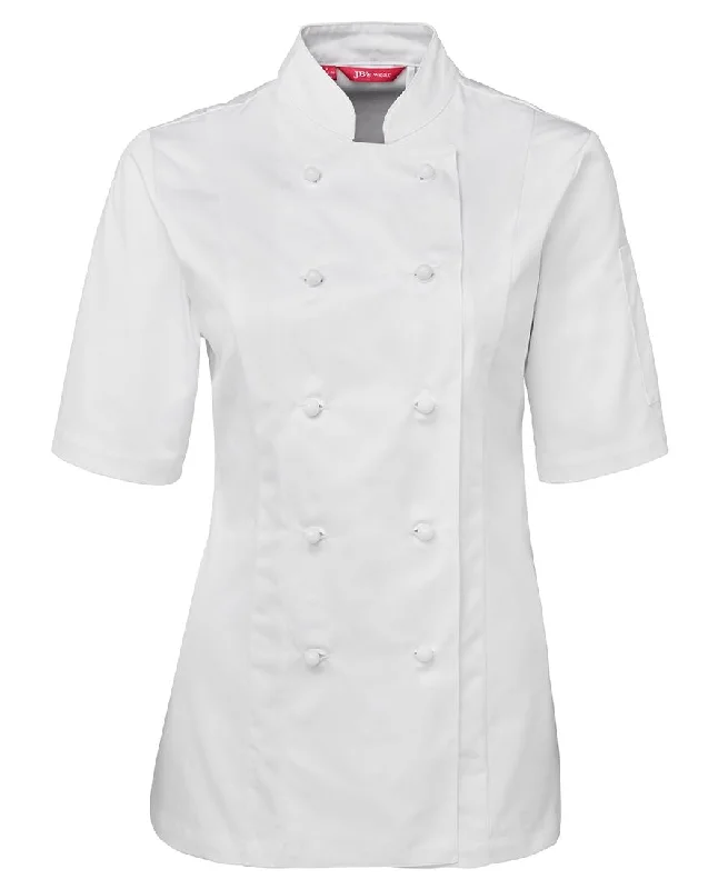 Ladies Chef's Jacket - Short Sleeve Wool Jacket Cashmere Jacket Tweed Jacket