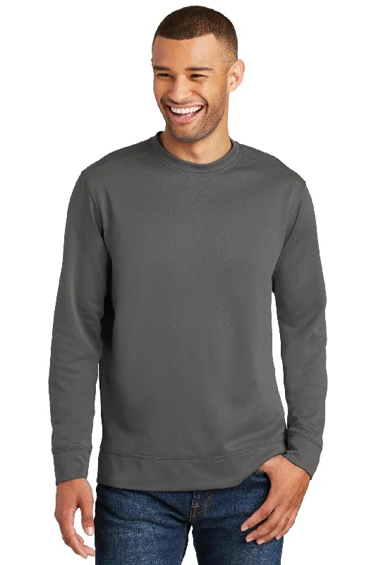 Port & CompanyPerformance Fleece Crewneck Sweatshirt. PC590 Hoodie with Strings Custom Fit Adjustable