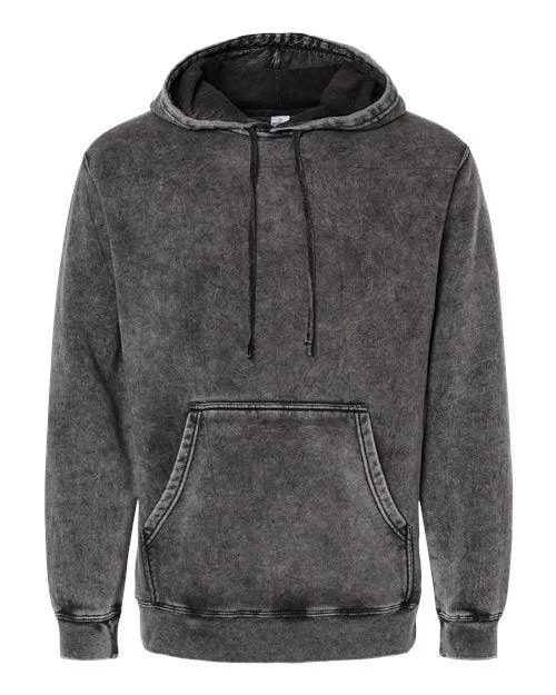 Independent Trading Co. Midweight Mineral Wash Hooded Sweatshirt PRM4500MW Hoodie with Lace Feminine Delicate