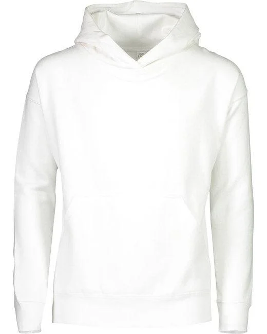 LAT Youth Pullover Fleece Hoodie 2296 Hoodie with Button Placket Classic Preppy