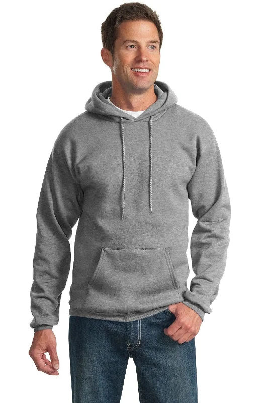 Port & Company Tall Essential Fleece Pullover Hooded Sweatshirt. PC90HT Hoodie with Back Slit Movement Comfort