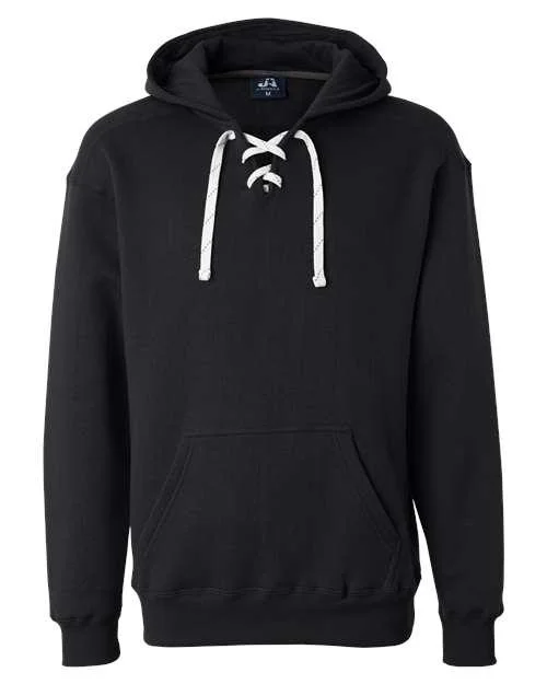 J. America Sport Lace Hooded Sweatshirt 8830 Hoodie Sweatshirt Pullover