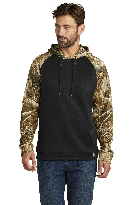 Russell Outdoors Realtree Performance Colorblock Pullover Hoodie RU451 Hoodie with Double Zipper Versatile Adjustable