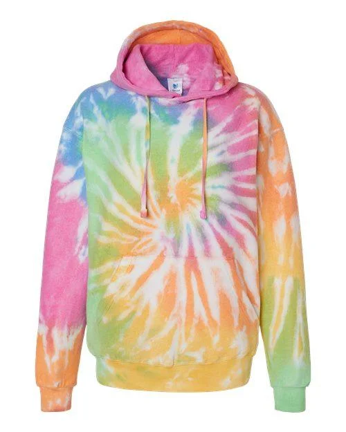 Colortone Tie-Dyed Cloud Fleece Hooded Sweatshirt 8600 Hoodie Crop Top Short Trendy