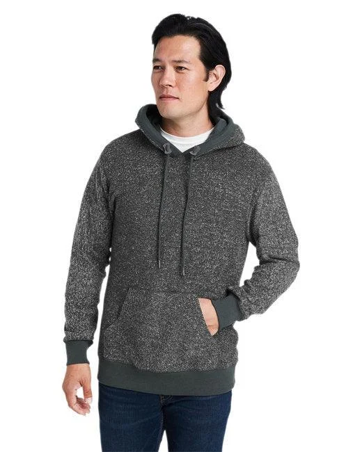 J America Unisex Aspen Fleece Pullover Hooded Sweatshirt 8711JA Hoodie with Set-In Sleeves Structured Classic