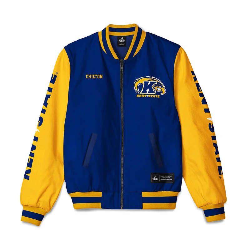 Kent State - NCAA Women's Track & Field : Amryne Chilton - Bomber Jacket Toggled Jacket Drawstring Jacket Belted Jacket