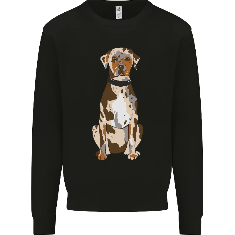 Catahoula Shepherd Dog Mens Sweatshirt Jumper Hoodie with Mesh Breathable Sporty