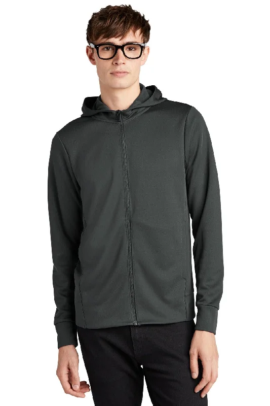Mercer+Mettle Double-Knit Full-Zip Hoodie MM3002 Zip Hoodie Drawstring Kangaroo Pocket