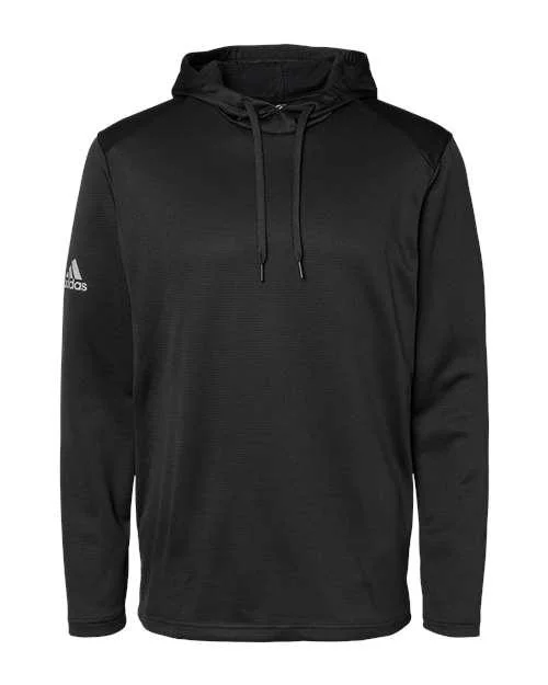 Adidas Textured Mixed Media Hooded Sweatshirt A530 Hoodie with Logo Branding Identity