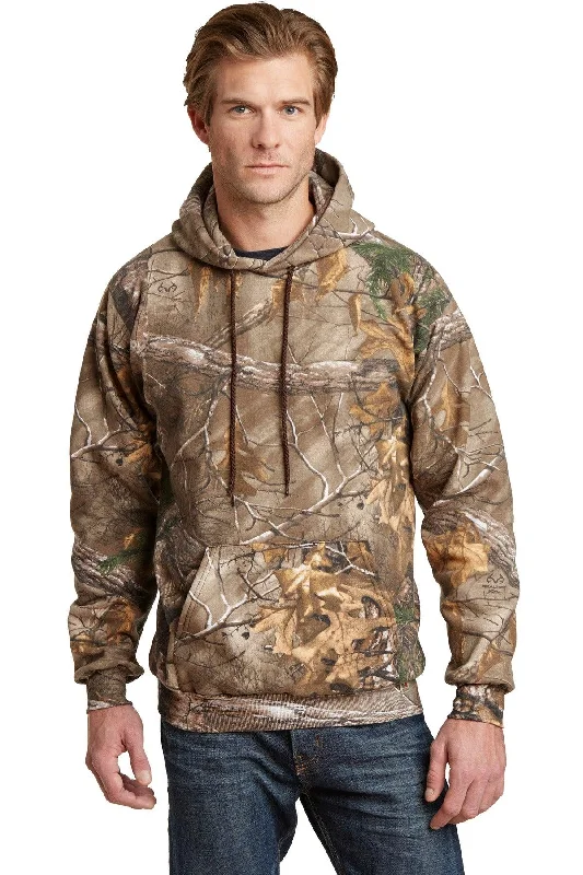 Russell Outdoors   - Realtree   Pullover Hooded Sweatshirt. S459R Hoodie with Half-Zip Sporty Casual