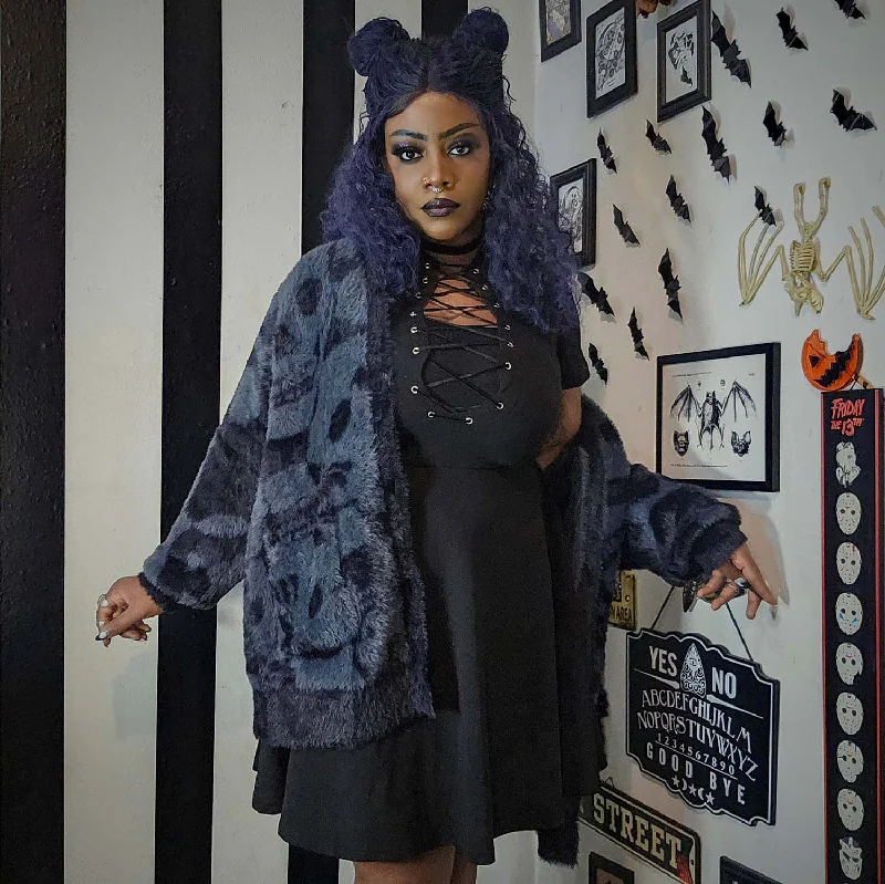Catacomb Fluffy Cardigan Hooded Cardigan Collared Cardigan Shawl Collar