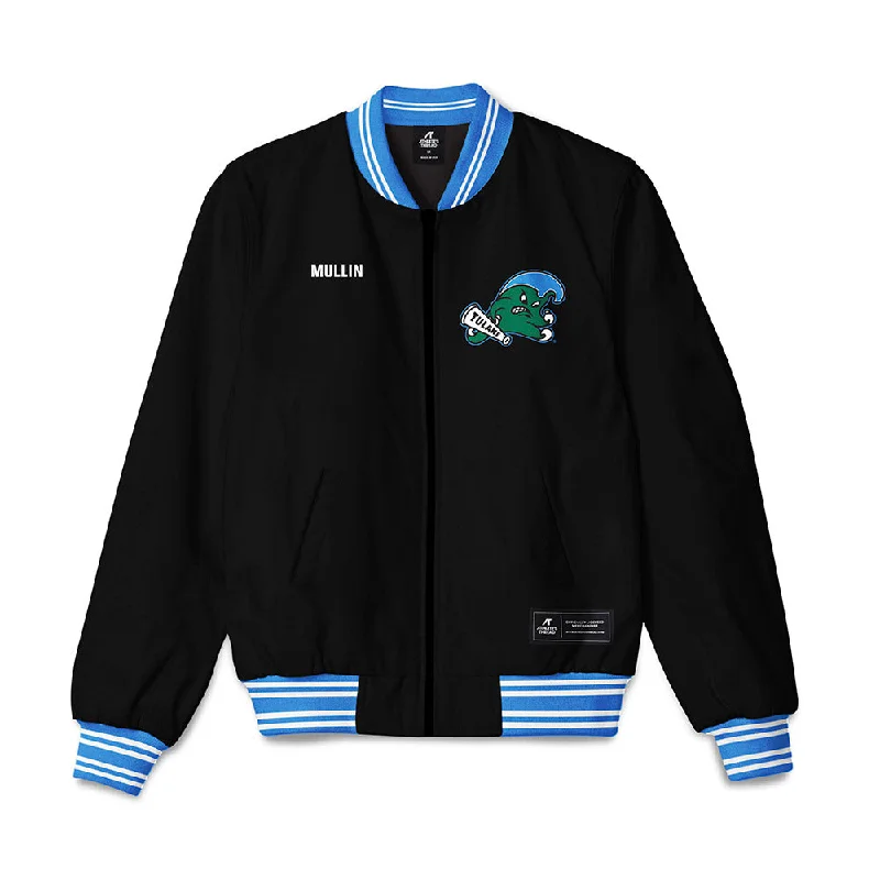 Tulane - NCAA Women's Swimming & Diving : Sydney Mullin - Bomber Jacket Belted Jacket Elasticated Jacket Padded Jacket