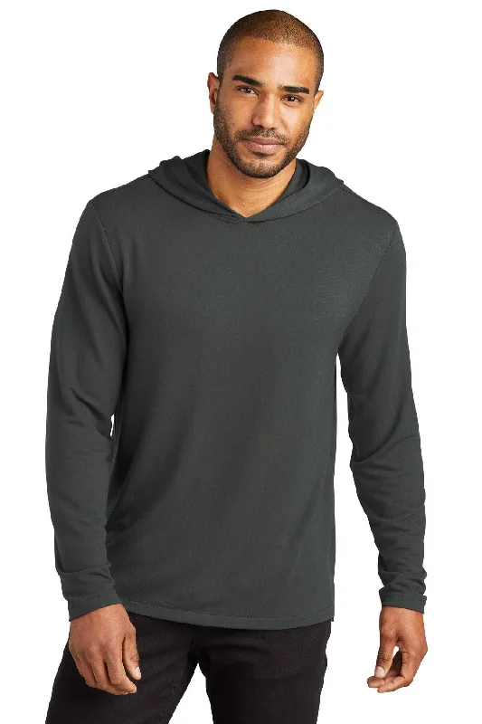 Port Authority Microterry Pullover Hoodie K826 Hoodie with Velcro Closure Adjustable Secure