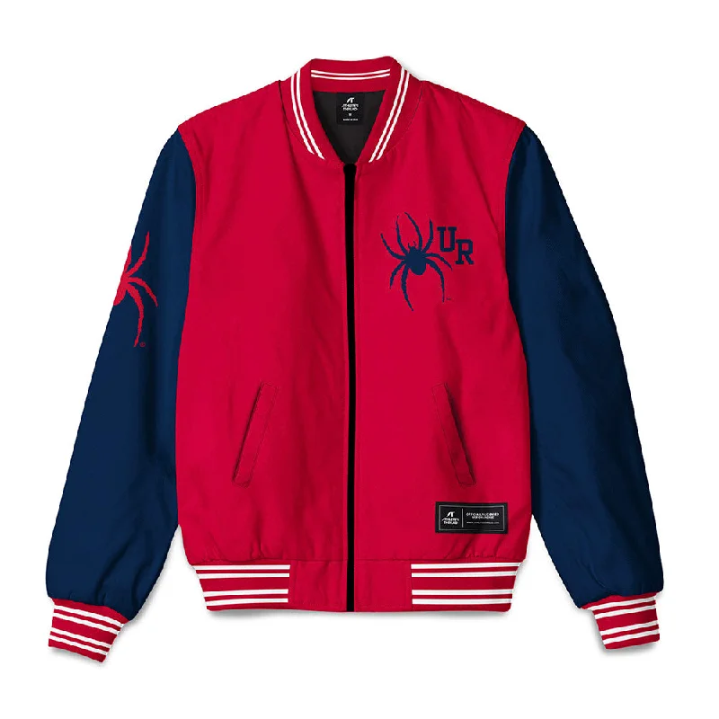 Richmond - NCAA Women's Swimming & Diving : Hannah Wieczorek - Bomber Jacket Faux Fur Fabric Real Fur Fabric Shearling Fabric