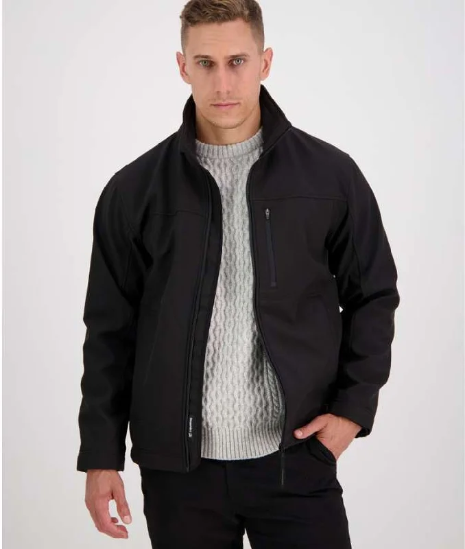 Men's Redwoods Soft Shell Jacket with Fleece Lining Welt Pockets Slit Pockets Flap Pockets