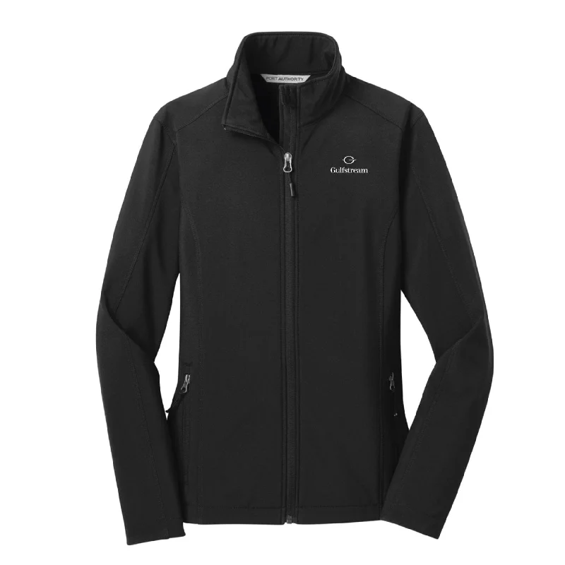 Port Authority® Women's Soft Shell Jacket - Black Cardigan Sweater Pullover