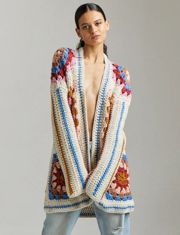 Farrah Cardigan Polka Dot Checkered Tartan