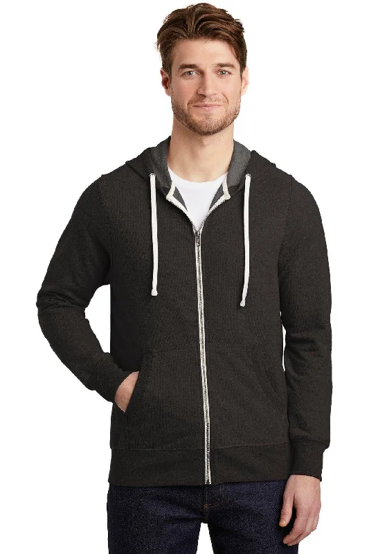 District  Perfect Tri  French Terry Full-Zip Hoodie. DT356 Hoodie with Snap Buttons Easy Quick
