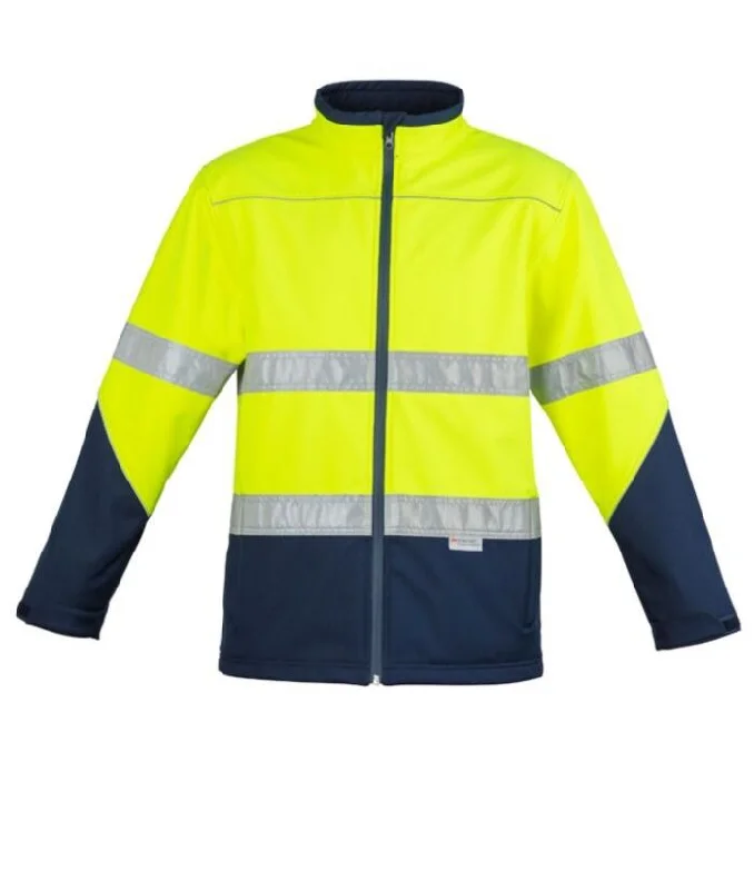 Unisex Hi Vis Soft Shell Jacket Nylon Jacket Polyester Jacket Spandex Jacket