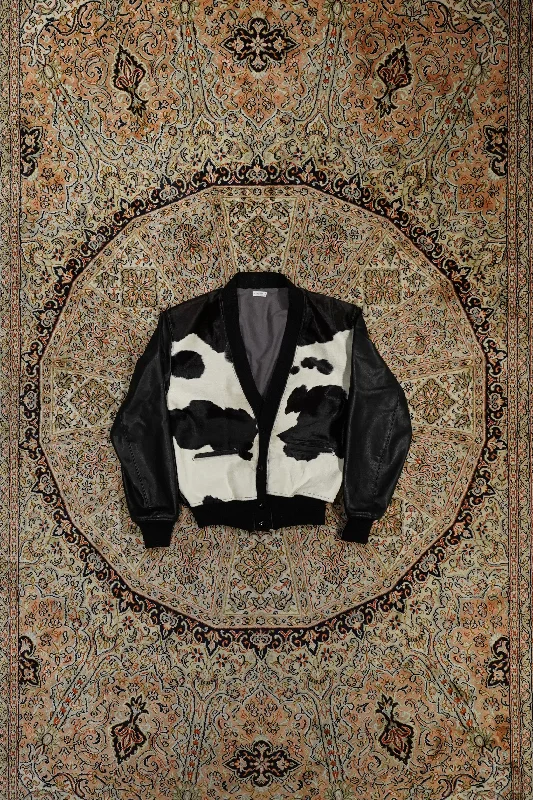 SOLARIS&Co. HOLSTEIN CARDIGAN - CORBUSIER Beaded Cardigan Sequined Faux Fur