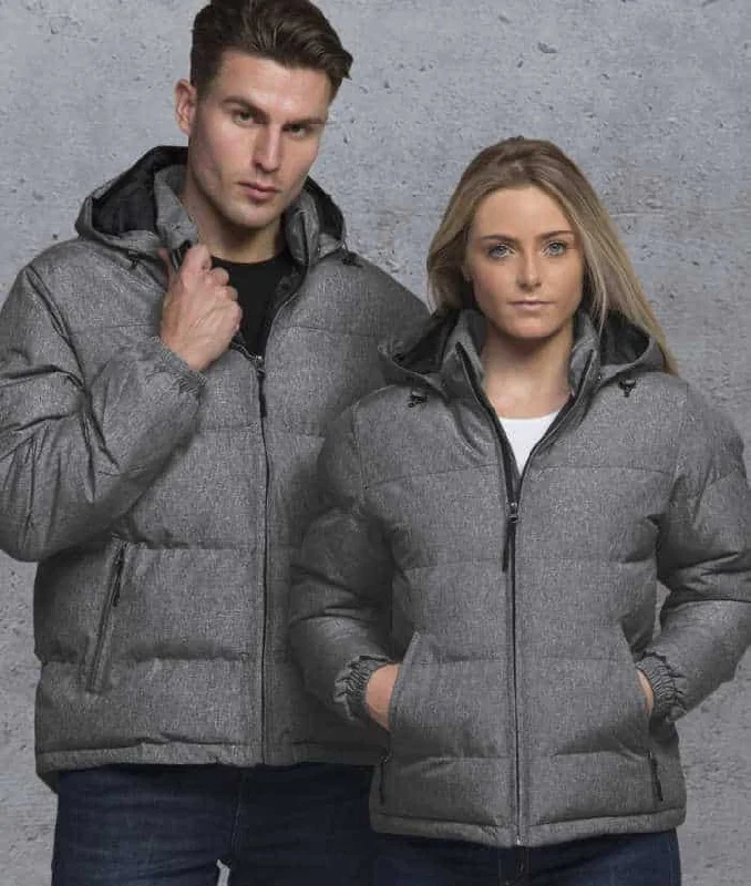 Unisex Invert Puffer Jacket Satin Fabric Silk Fabric Chiffon Fabric