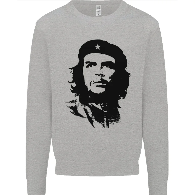 Che Guevara Silhouette Mens Sweatshirt Jumper Hoodie with Belted Waist Structured Tailored