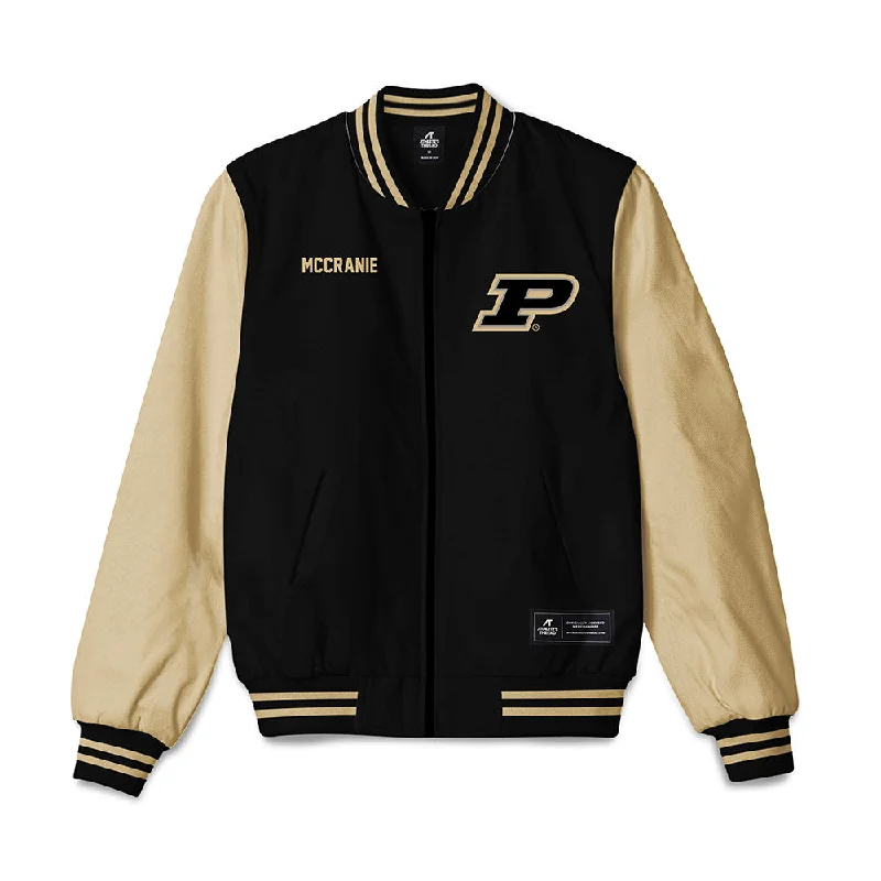 Purdue - NCAA Women's Swimming & Diving : Ruth Anne McCranie - Bomber Jacket Ribbed Jacket Pleated Jacket Ruffled Jacket