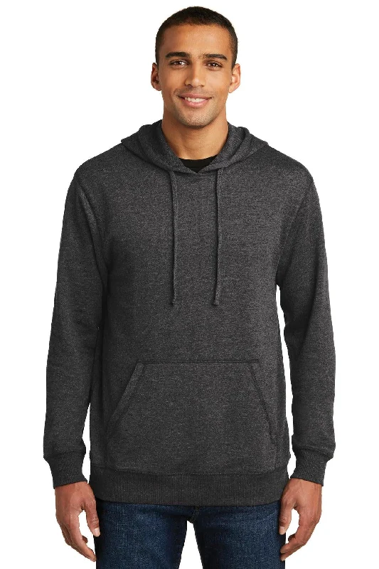 District Lightweight Fleece Hoodie. DM391 Hoodie with High Neck Warm Protective