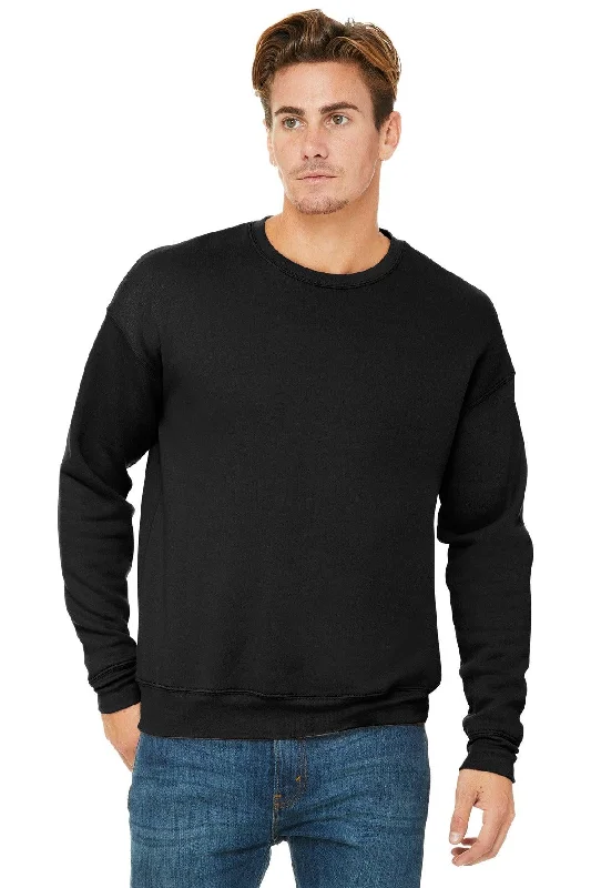 BELLA+CANVAS  Unisex Sponge Fleece Drop Shoulder Sweatshirt. BC3945 Hoodie with Hem Drawcord Adjustable Customizable