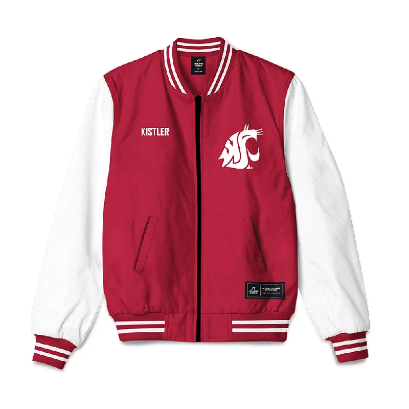 WSU - NCAA Women's Swimming & Diving : Jena Kistler - Bomber Jacket Bomber Jacket Anorak Windbreaker
