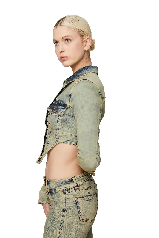 CLAW DENIM JACKET (OBLIVION) Fleece Jacket Down Jacket Feather Jacket