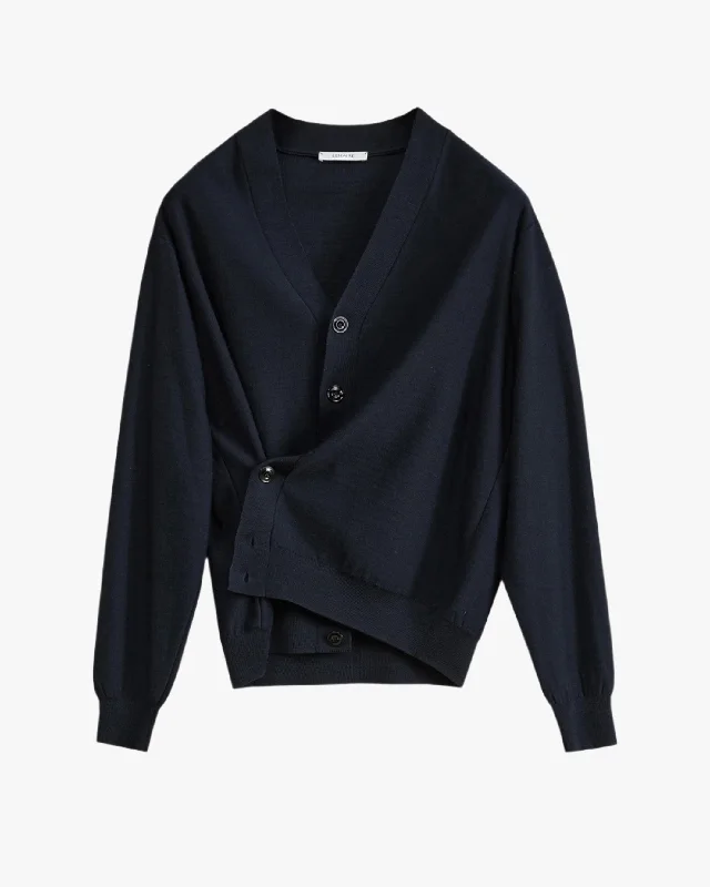 Relaxed Twisted Cardigan Boxy Cardigan Fitted Cardigan A-Line