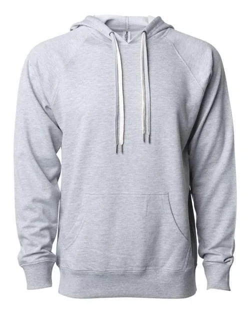 Independent Trading Co. Icon Lightweight Loopback Terry Hooded Sweatshirt SS1000 Hoodie with Sequins Glamorous Eye-catching