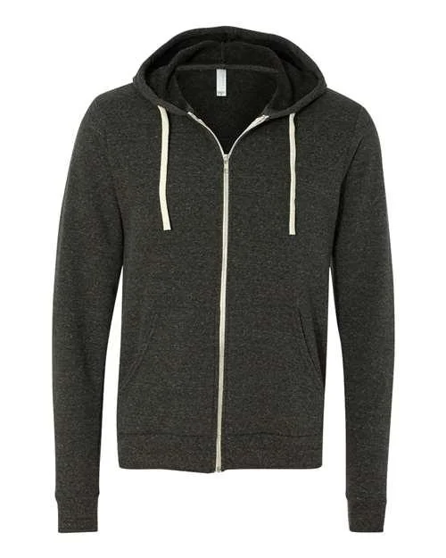 BELLA + CANVAS Triblend Sponge Fleece Full-Zip Hoodie 3909 Hoodie Sweatshirt Pullover