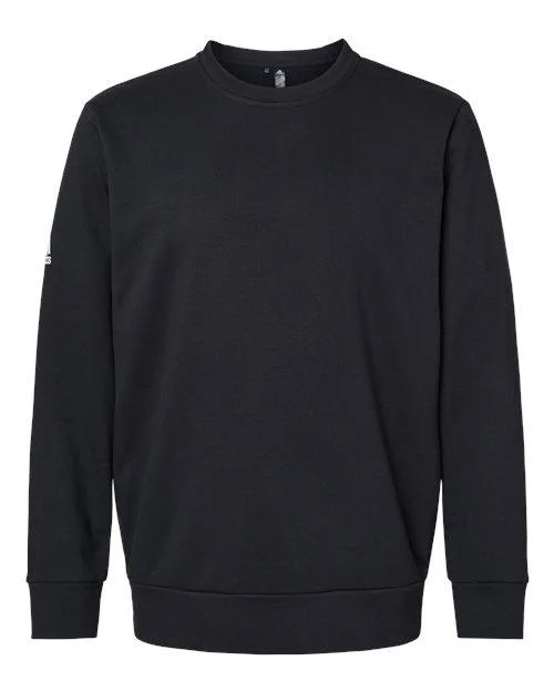 Adidas Fleece Crewneck Sweatshirt A434 Hoodie with Toggle Buttons Decorative Unique