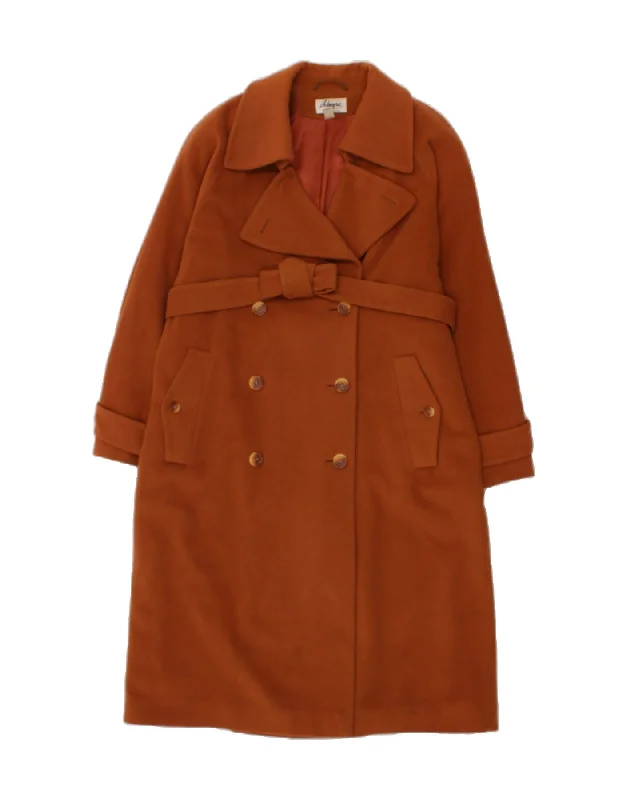 ADMYRA Womens Double Breasted Coat UK 14 Large Brown Wool Blazer Duffle Coat Pea Coat ADMYRA Womens Double Breasted Coat UK 14 Large Brown Wool Blazer Duffle Coat Pea Coat