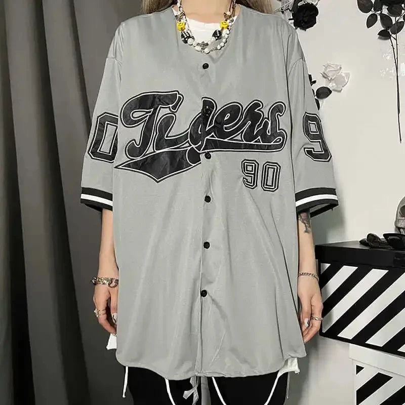 90s Classic Knitted Baseball Jersey Classic Jersey Tee