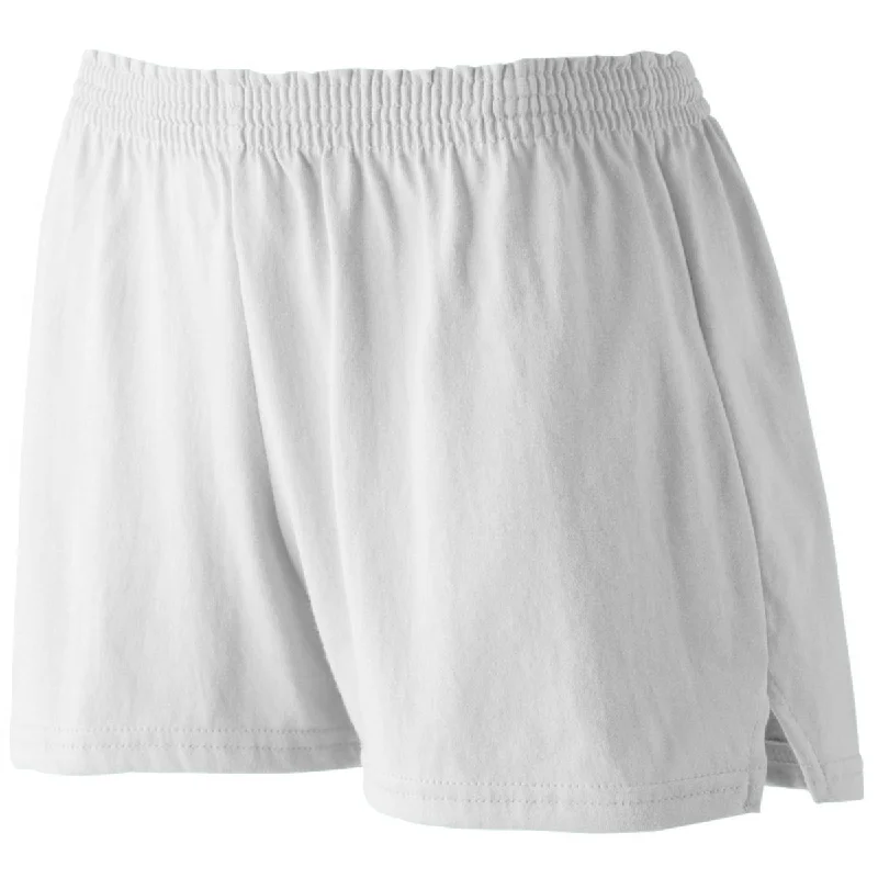 Augusta Ladies Junior Fit Jersey Shorts Ruby Red Jersey Shirt